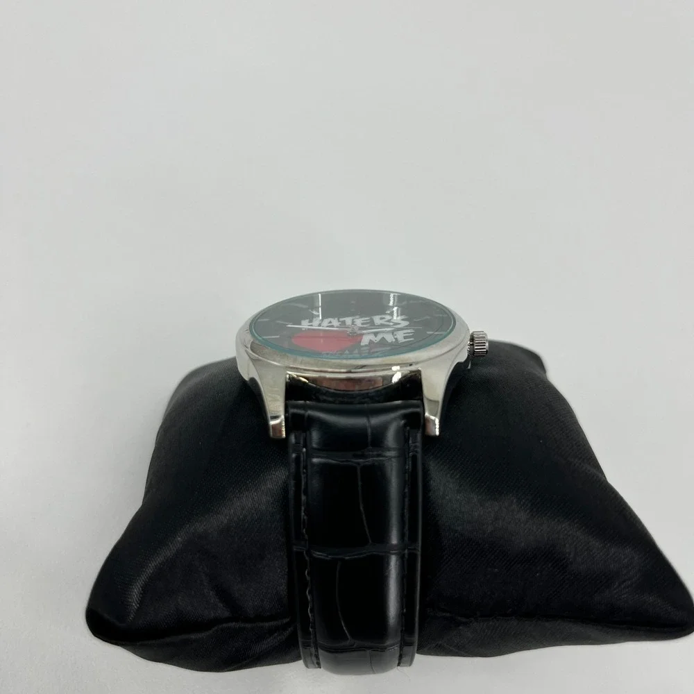 WWE The Miz Haters Love Me Watch Men's‎ Size Black Leather Band Game Time New